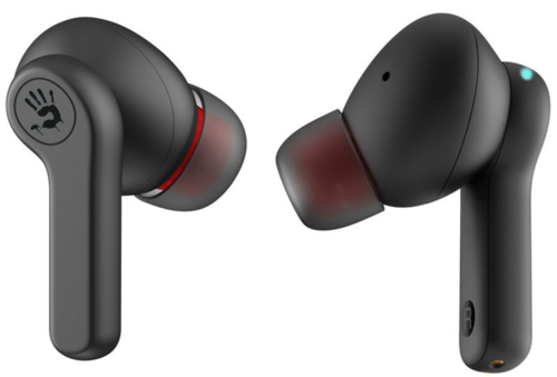 Наушники игровые TWS A4Tech Bloody M30-Black+, чёрные/красные