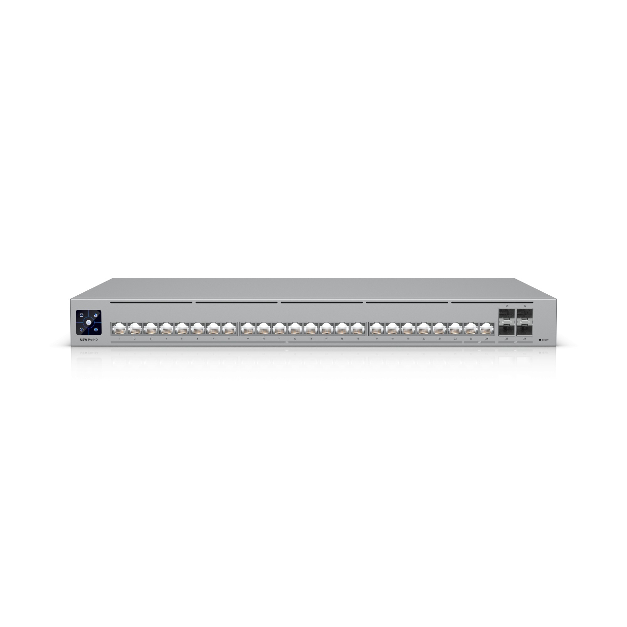 Коммутатор Ubiquiti USW-Pro-HD-24-EU, 24 порта 2.5 Гбит/с, 4×SFP+, управляемый L3 — купить в Казахстане | neom.kz