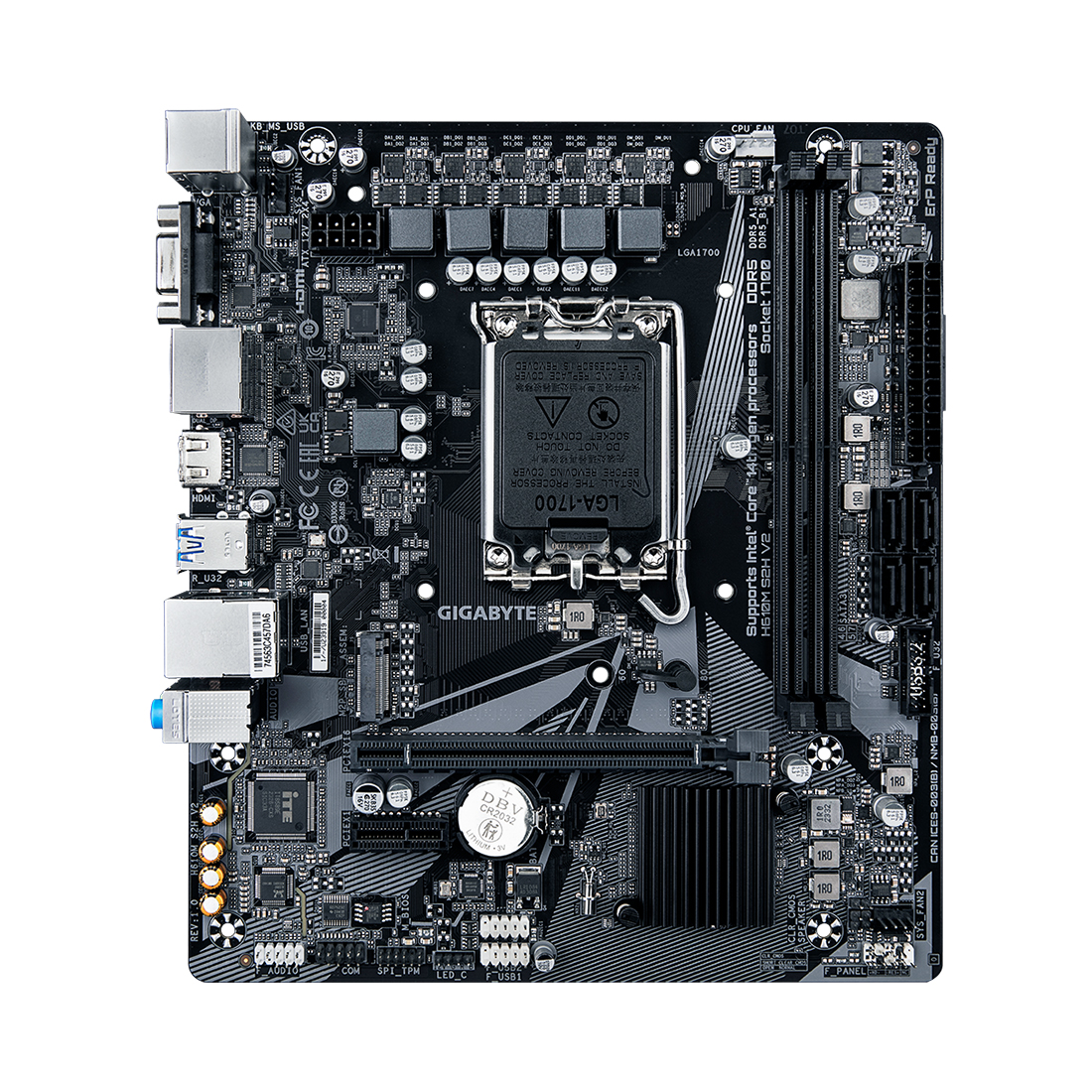 Материнская плата Gigabyte H610M S2H V2 фото 2