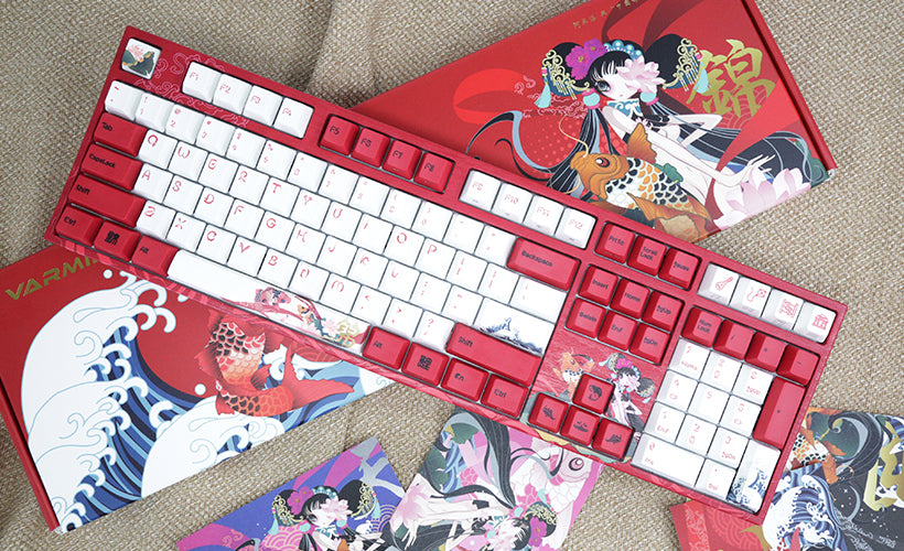 Клавиатура игровая механическая проводная Varmilo Koi VEM108 EC V2 Sakura, 108 клавиш, красная (A36A039A9A3A06A034) – купить недорого с доставкой по Алматы и Казахстану
