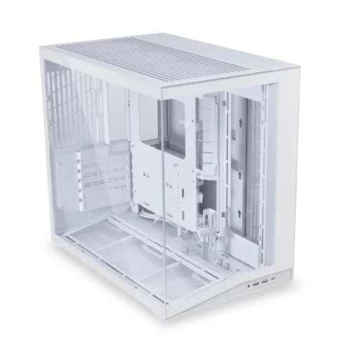 Корпус Lian Li O11 Dynamic MINI V2, Mini Tower, белый, без БП