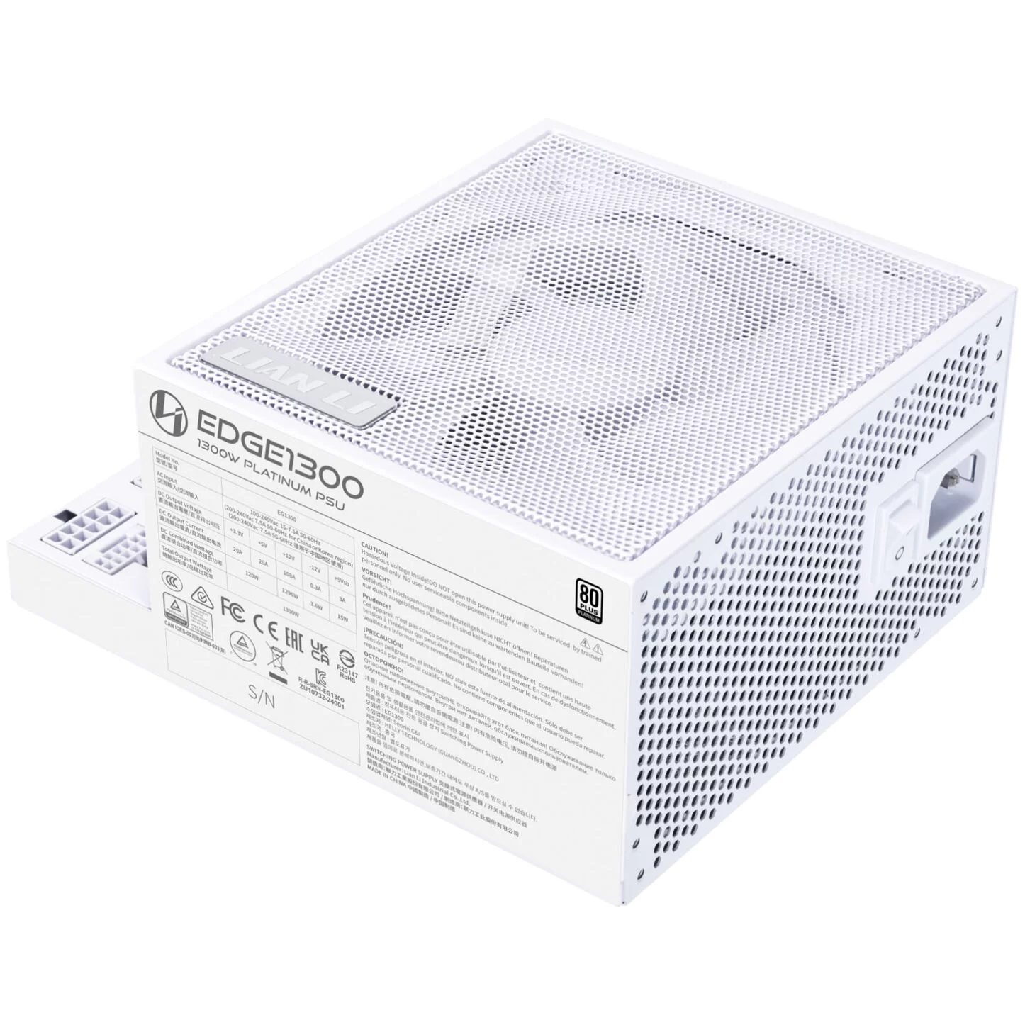 Блок питания ATX 1300 W Lian Li EG1300, White – купить недорого с доставкой по Алматы и Казахстану фото 3