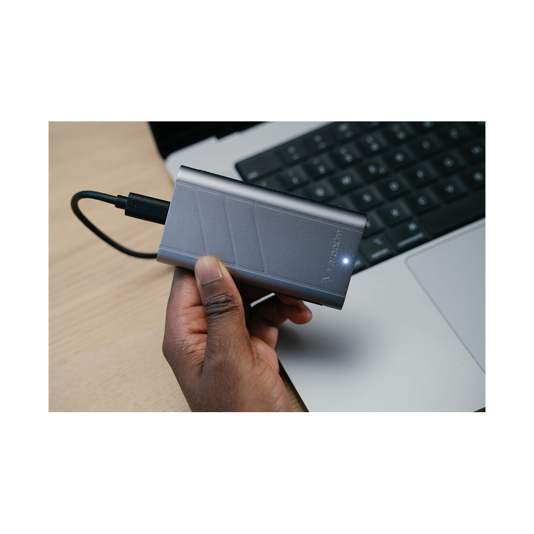 Внешний SSD Verbatim TurboMetal 2TB USB4 Type-C (32022)