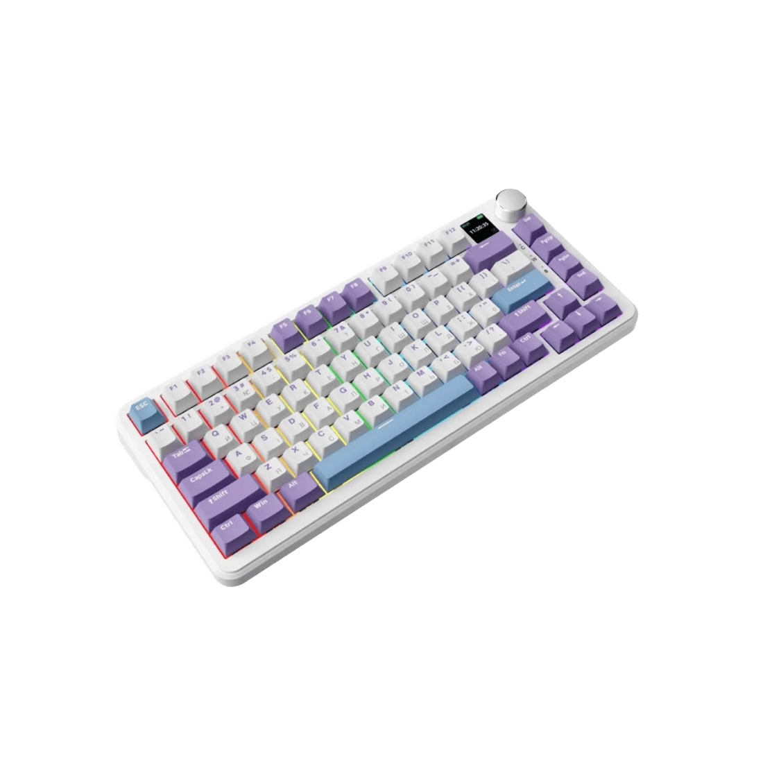 Клавиатура игровая механическая проводная AJAZZ AK820 Max, белая