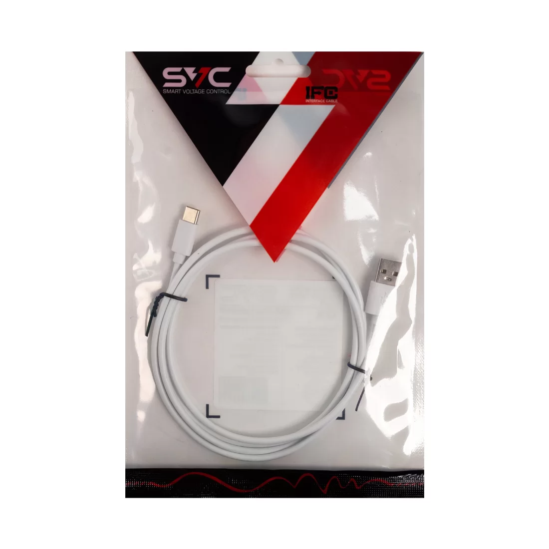 Переходник USB-USB Type C SVC USC-PV0120WH-P, Белый, Пол. пакет, 1.2 м – купить недорого с доставкой по Алматы и Казахстану