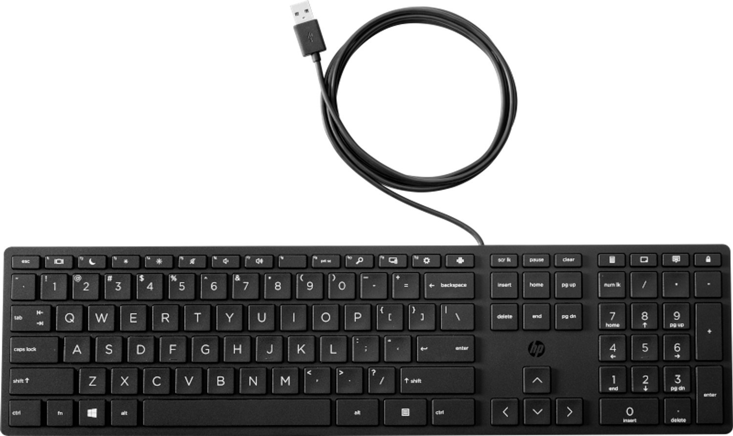 Клавиатура проводная HP 320K G2, чёрная — купить в Казахстане | neom.kz