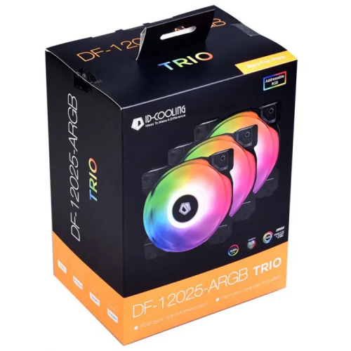 Комплект вентиляторов для корпуса ID-Cooling DF-12025-RGB-TRIO, 12cm, RGB LED — купить в Казахстане | neom.kz