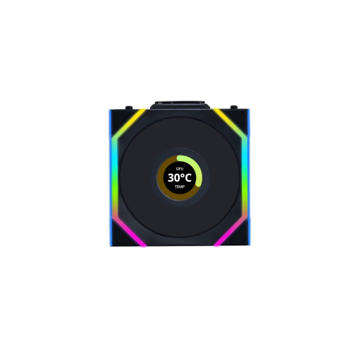 Вентилятор для корпуса Lian Li UNI FAN SL WIRELESS LCD 120mm No controller Black G99.12SLLCD1W1B.00 — купить в Казахстане | neom.kz