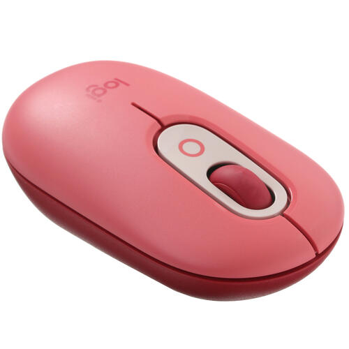 Мышь беспроводная Logitech POP, 5 кнопок, 4000 dpi, розовая фото 3
