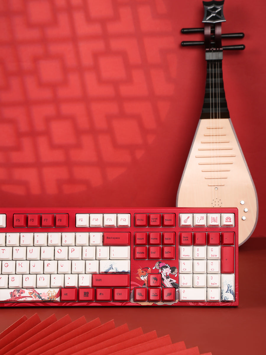 Клавиатура игровая механическая проводная Varmilo Koi VEM108 EC V2 Sakura, 108 клавиш, красная (A36A039A9A3A06A034) – купить недорого с доставкой по Алматы и Казахстану
