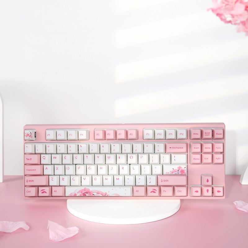 Клавиатура игровая механическая проводная Varmilo Sakura R1 VEM87 EC V2 Daisy, 87 клавиш, ANSI, розовая (A33A042A8A3A01A036) – купить недорого с доставкой по Алматы и Казахстану