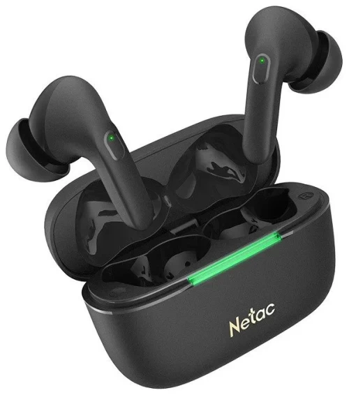 Наушники беспроводные Netac LK65A, BT5.3, 4g, 5/19h, 0.4Ah, d13mm, шумопод. ANC+ENC, Bass, ANC — купить в Казахстане | neom.kz