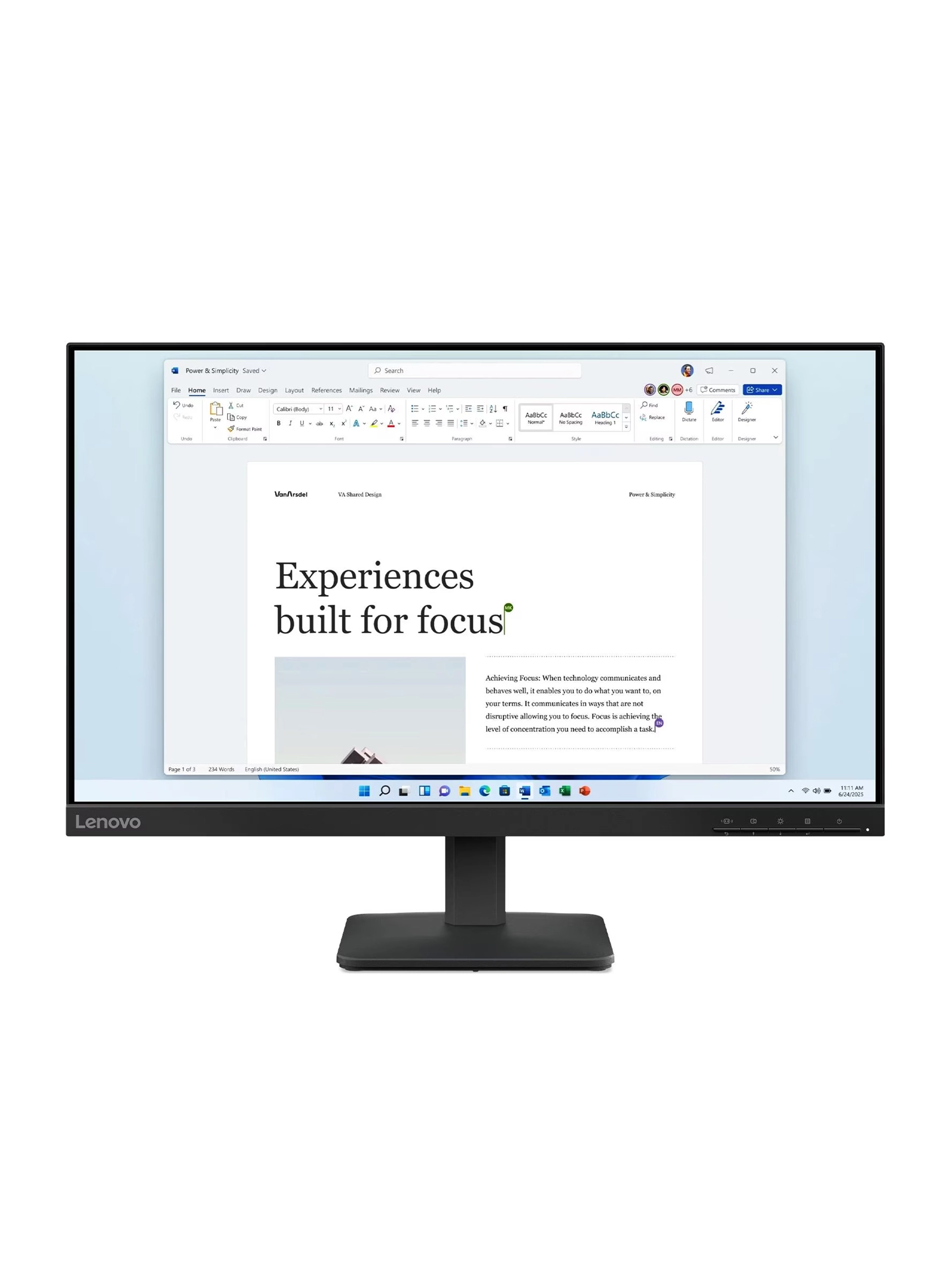 Монитор Lenovo L24-4e 23.8" FHD IPS 100Hz (68C2KAC1EU) – купить недорого с доставкой по Алматы и Казахстану фото 2