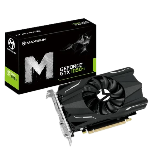 Видеокарта MaxSun MS-GTX1050Ti TF 4G, 1хHDMI+1xDVI+1xDP, 4GB GDDR5 128bit, PCIe