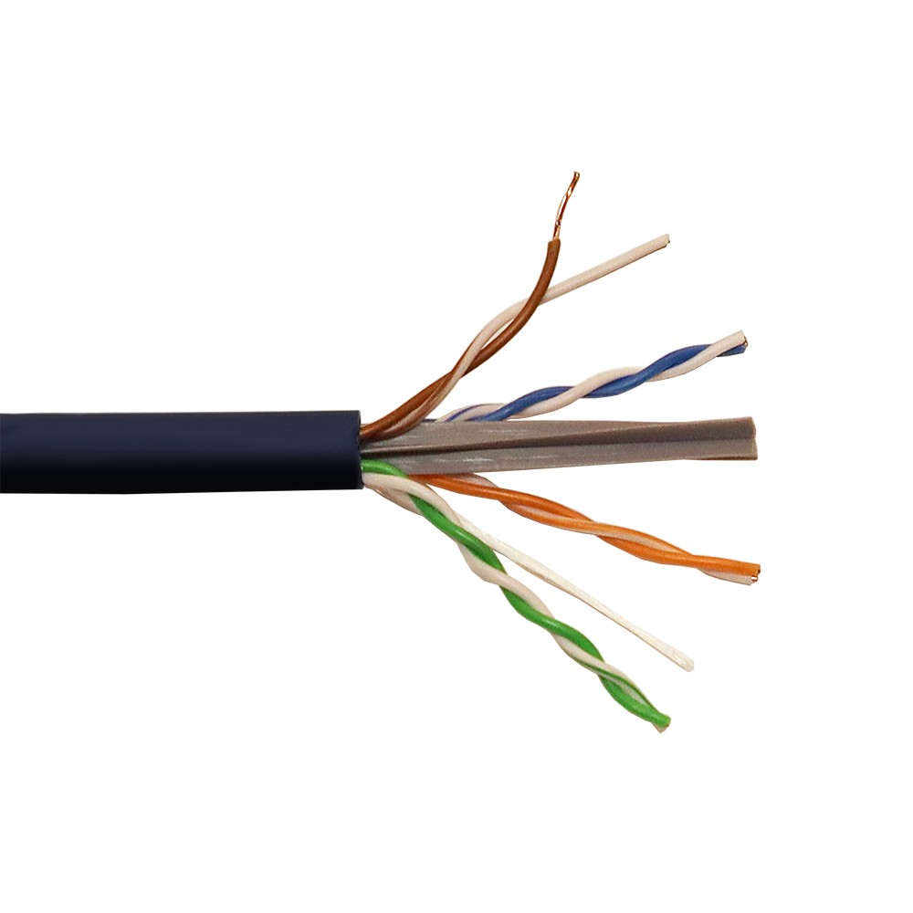 Кабель витая пара Lanmaster LAN-6EUTP-LSZH-BK, U/UTP кат.6, 4 пары, медь, LSZH, бухта 305 м, чёрный — купить в Казахстане | neom.kz