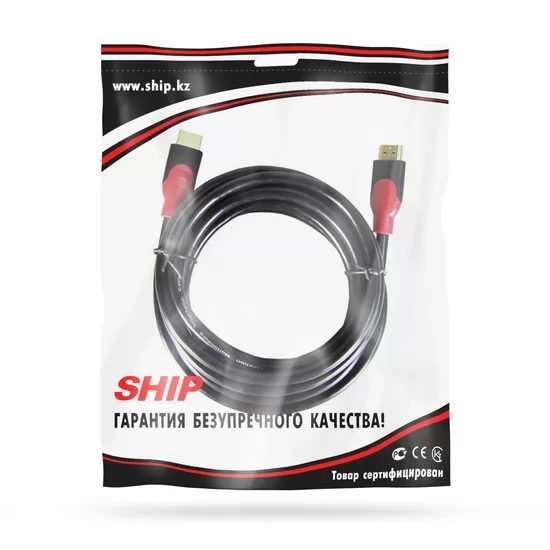 Интерфейсный кабель HDMI-HDMI SHIP SH6016-5P 30В Пол. пакет – купить недорого с доставкой по Алматы и Казахстану