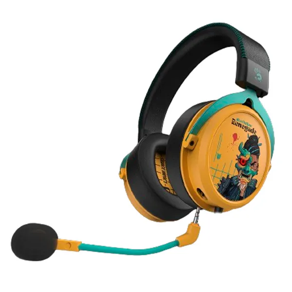 Наушники игровые беспроводные A4Tech Bloody MR595 Renegade Yellow Sunset SAVAGE, жёлтые