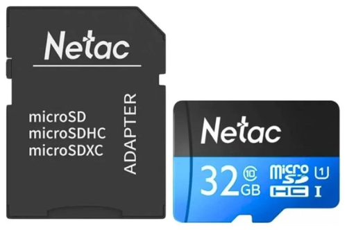 Карта памяти Netac P500 Standart, Micro SDHC, 32 GB, Class 10 (с адаптером) — купить в Казахстане | neom.kz