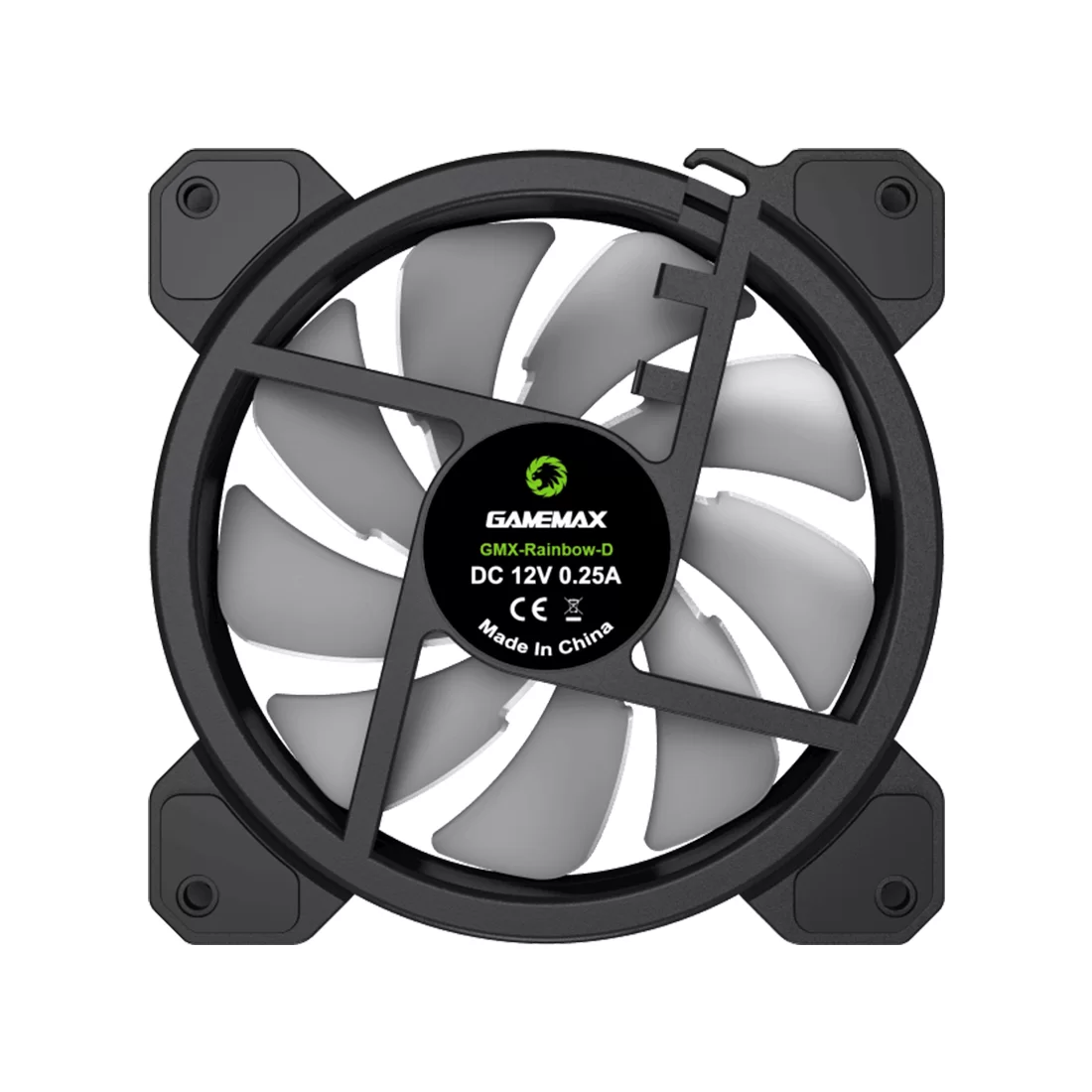 Кулер для компьютерного корпуса Gamemax FN 12Rainbow D – купить недорого с доставкой по Алматы и Казахстану фото 3