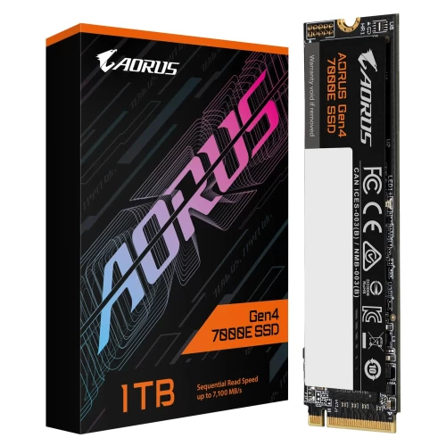SSD-накопитель Gigabyte AORUS Gen4 7000E 1TB M.2 2280 PCIe 4.0 NVMe