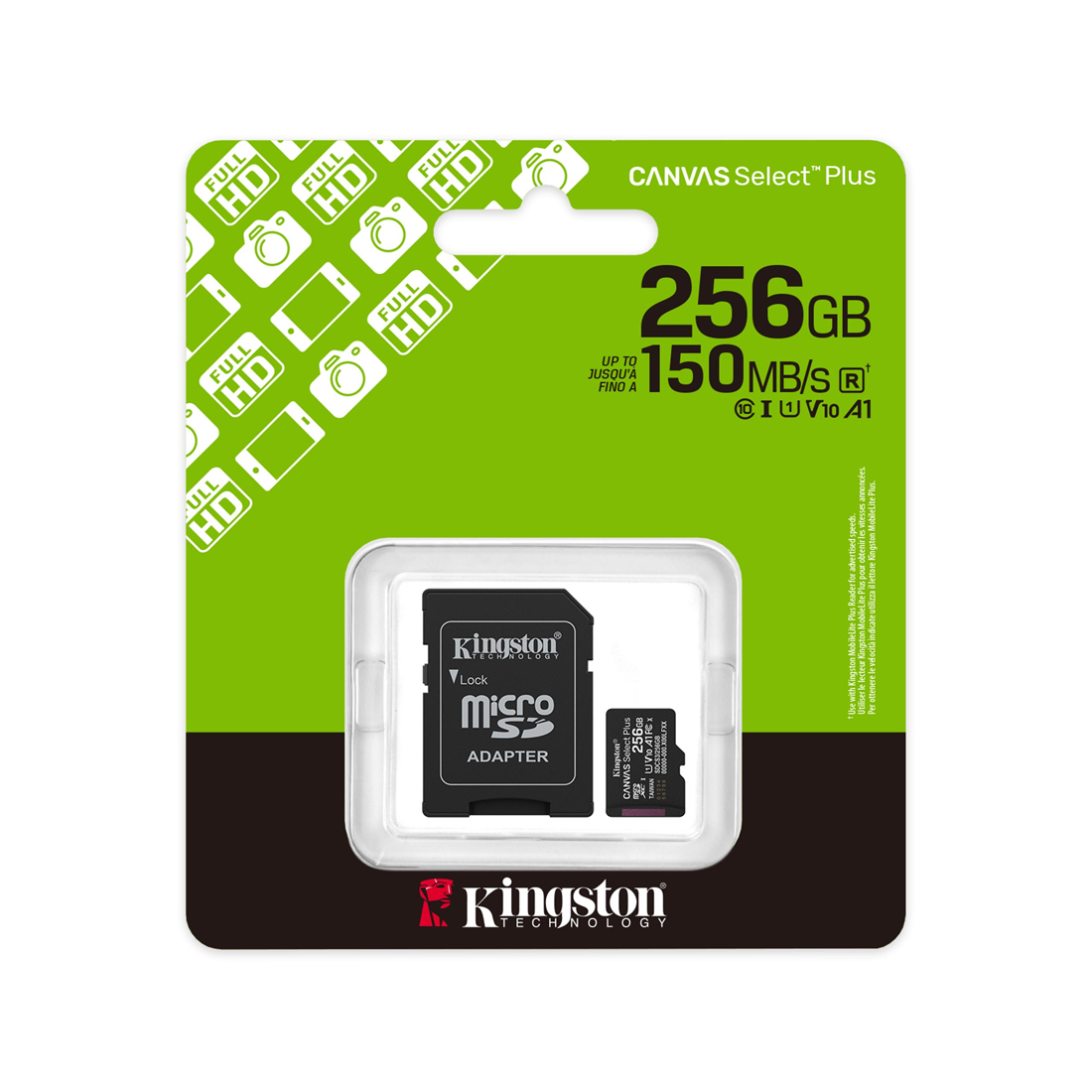 Карта памяти Kingston SDCS3/256GB Canvas Select Plus A1 U1 V10 256GB – купить недорого с доставкой по Алматы и Казахстану
