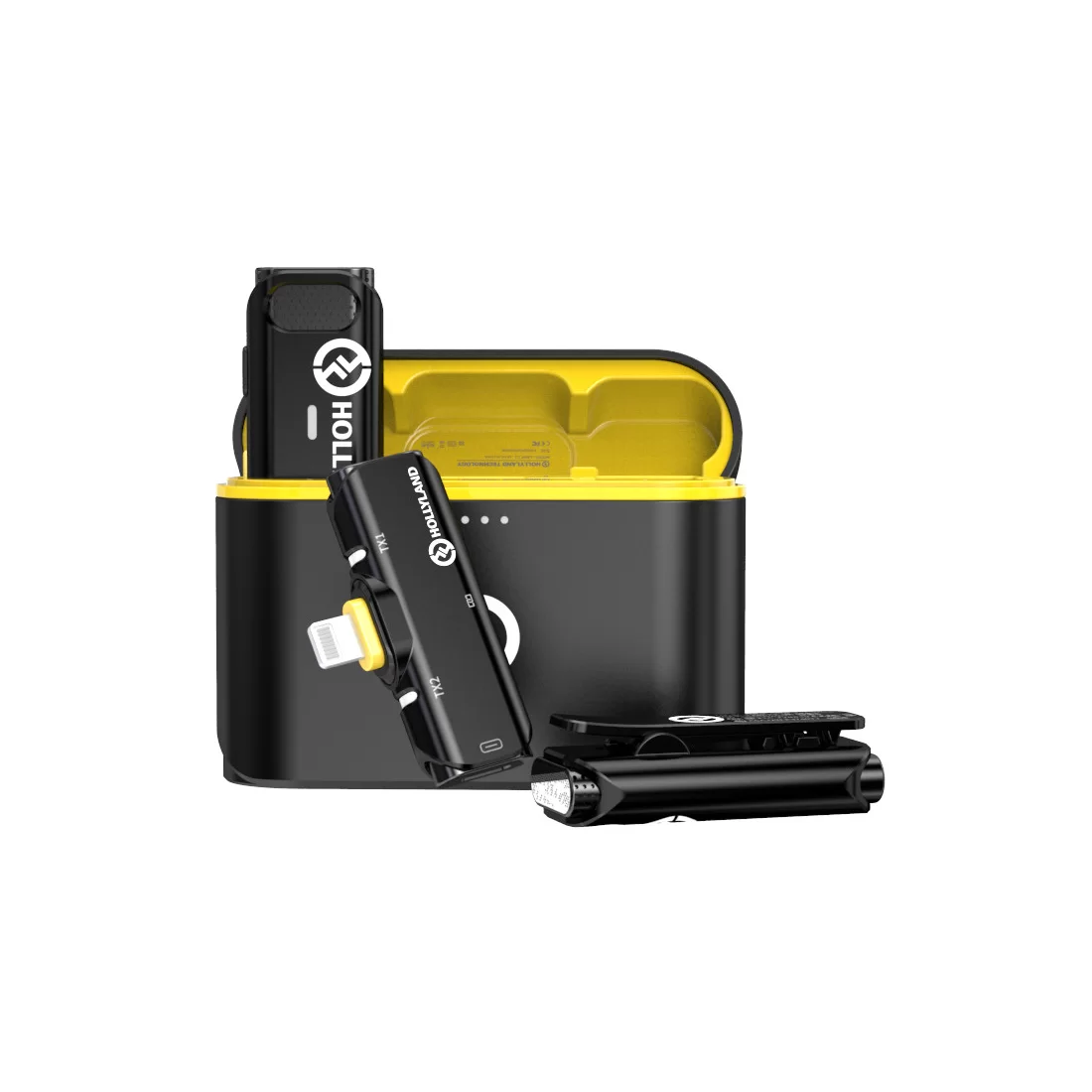 Петличный микрофон Hollyland Lark C1 DUO Lightning Черный – купить недорого с доставкой по Алматы и Казахстану