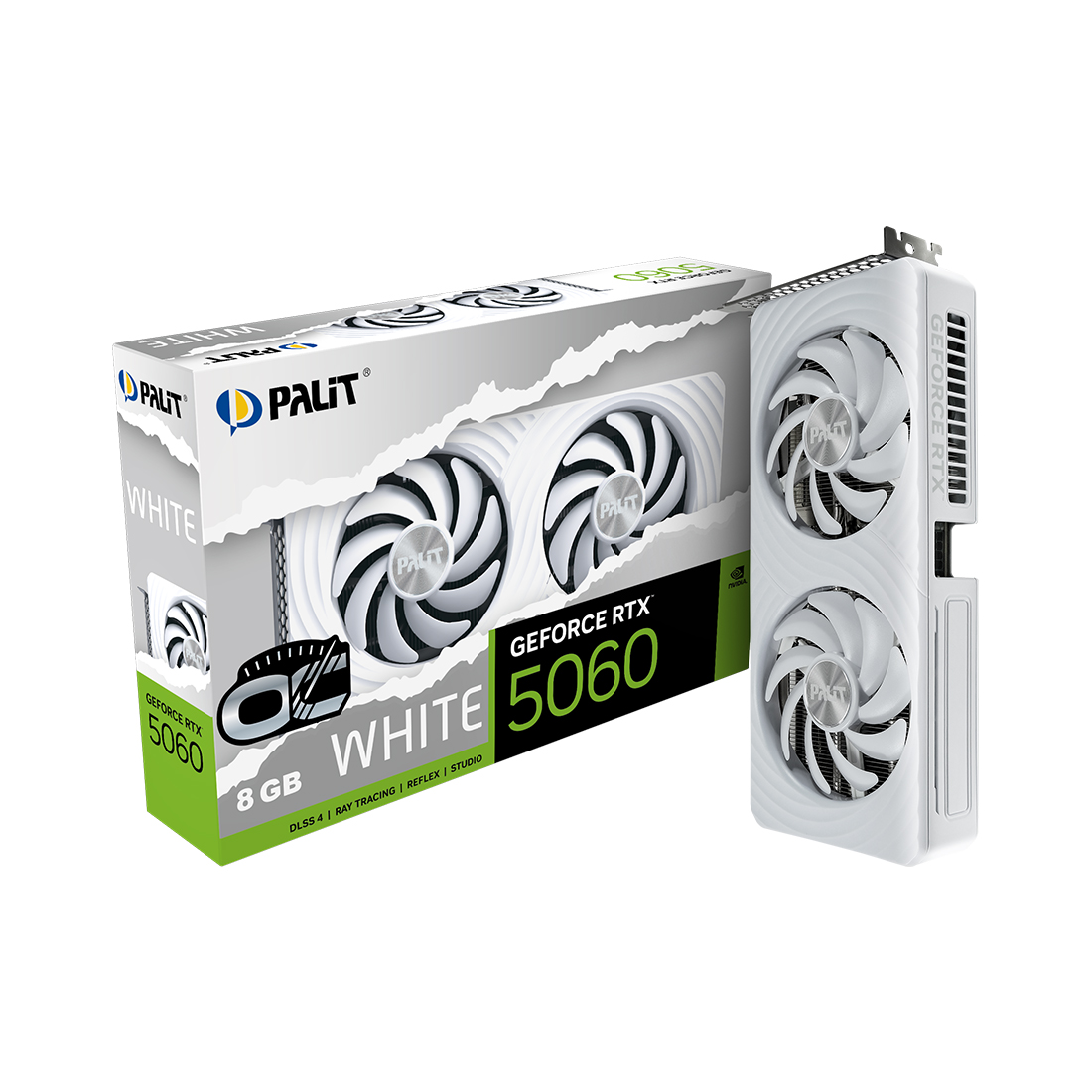 Видеокарта PALIT RTX5060 WHITE OC 8GB (NE75060U19P1-GB2063M)