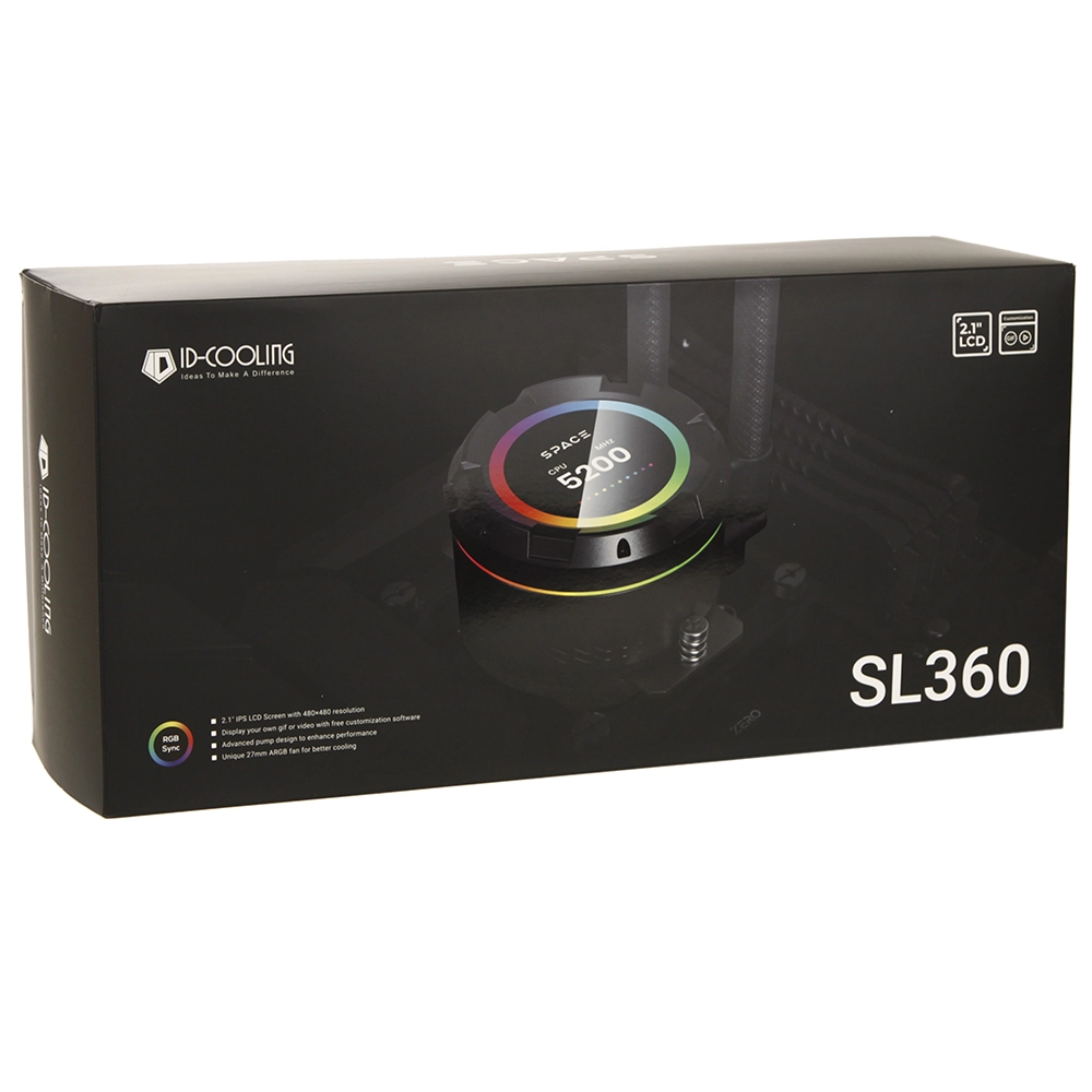 Система водяного охлаждения ID-Cooling SL360 360 мм – купить недорого с доставкой по Алматы и Казахстану фото 5