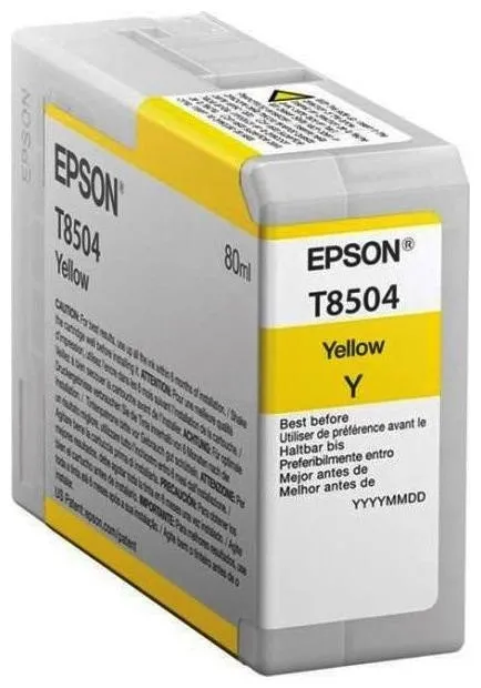 Струйный картридж Epson T850400 UltraChrome HD, Yellow, 80 мл (C13T850400) — купить в Казахстане | neom.kz