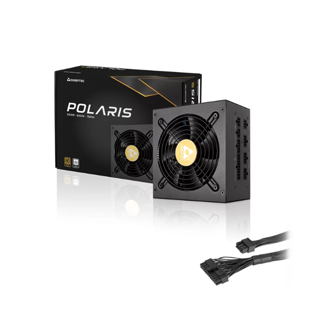 Блок питания ATX 550W Chieftec Polaris PPS-550FC – купить недорого с доставкой по Алматы и Казахстану