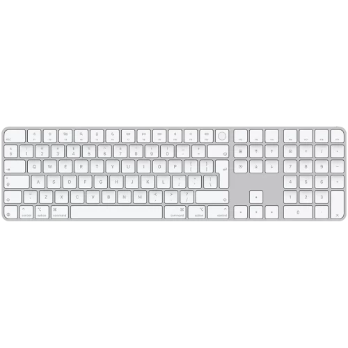 Клавиатура Apple Magic with Touch ID Numeric, белая — купить в Казахстане | neom.kz