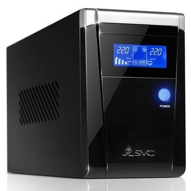 Источник бесперебойного питания SVC V-1500-F-LCD, 900 Вт, линейно-интерактивный, AVR, 2 розетки — купить в Казахстане | neom.kz