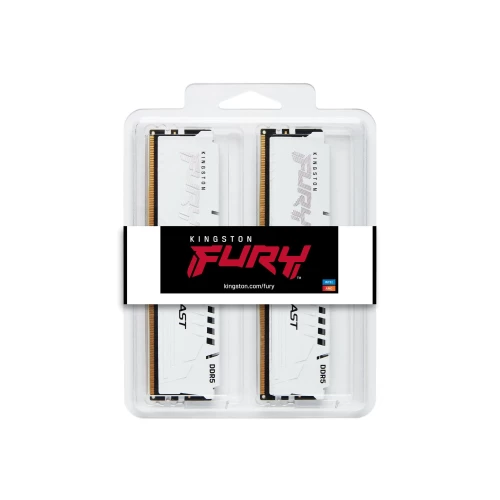 Комплект оперативной памяти Kingston FURY Beast 64GB (2 x 32GB) DDR5-5600 DIMM CL36 White (KF556C36BWEK2-64) — оперативная память RAM