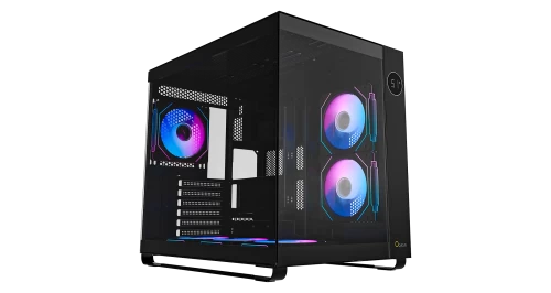 Корпус Ocypus Iota C70 BK ARGB, Midi Tower, черный, без БП