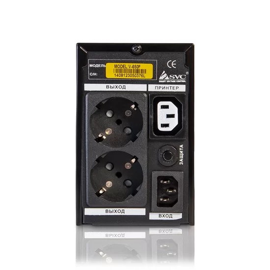 Источник бесперебойного питания SVC V-600-F, 360 Вт, линейно-интерактивный, AVR, 2 розетки – купить недорого с доставкой по Алматы и Казахстану