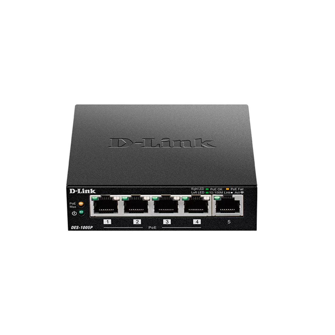 Коммутатор D-Link DES-1005P/B1A, 5 портов 100 Мбит/с, PoE+, неуправляемый – купить недорого с доставкой по Алматы и Казахстану
