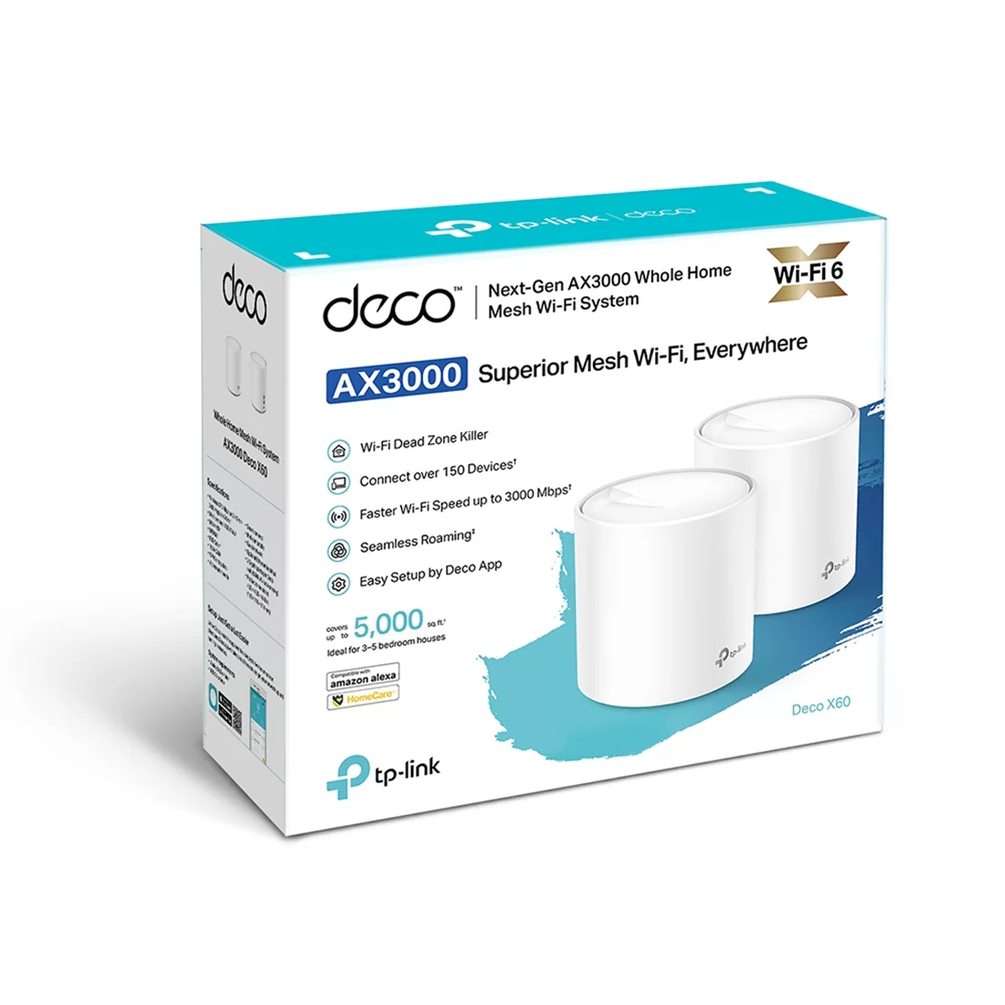 Беспроводная MESH-система Wi-Fi TP-Link Deco X60(2-pack) – купить недорого с доставкой по Алматы и Казахстану