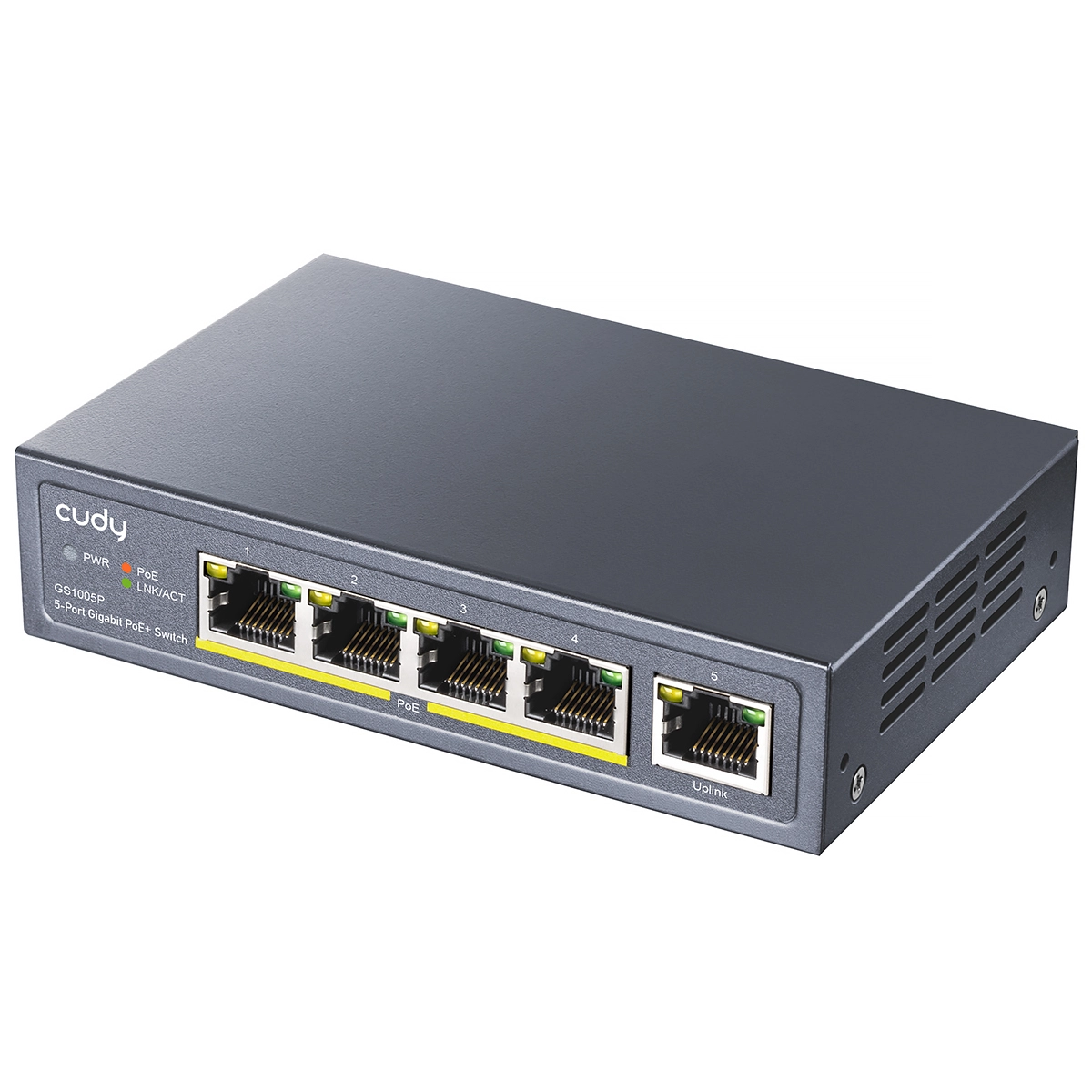 Коммутатор Cudy GS1005P, 5 портов 1 Гбит/с, PoE+
