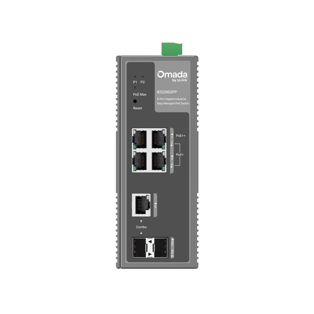 Коммутатор TP-Link IES206GPP, 4 порта 1 Гбит/с, 2×SFP, PoE++, управляемый L2 – купить недорого с доставкой по Алматы и Казахстану