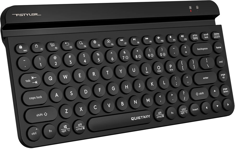 Клавиатура мембранная беспроводная A4Tech Fstyler FBK30, чёрная