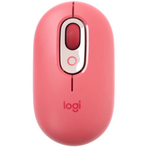 Мышь беспроводная Logitech POP, 5 кнопок, 4000 dpi, розовая фото 2