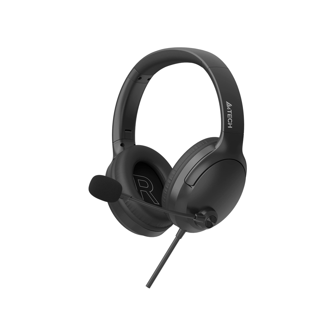 Гарнитура проводная A4Tech Fstyler FH280U, 40 мм, чёрная