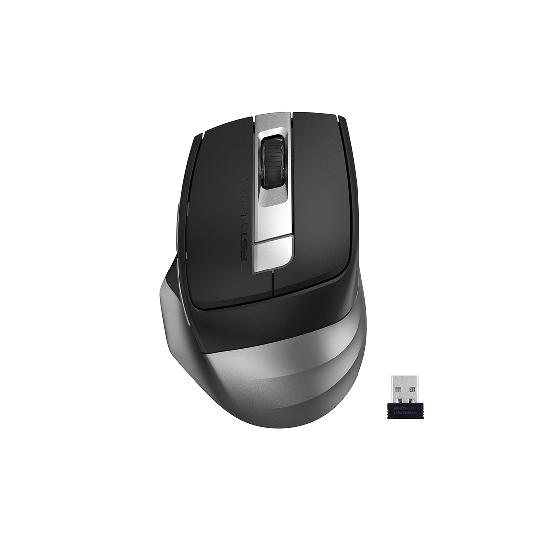 Мышь беспроводная A4Tech Fstyler FB35C Smoky, 8 кнопок, 2400 dpi, серая