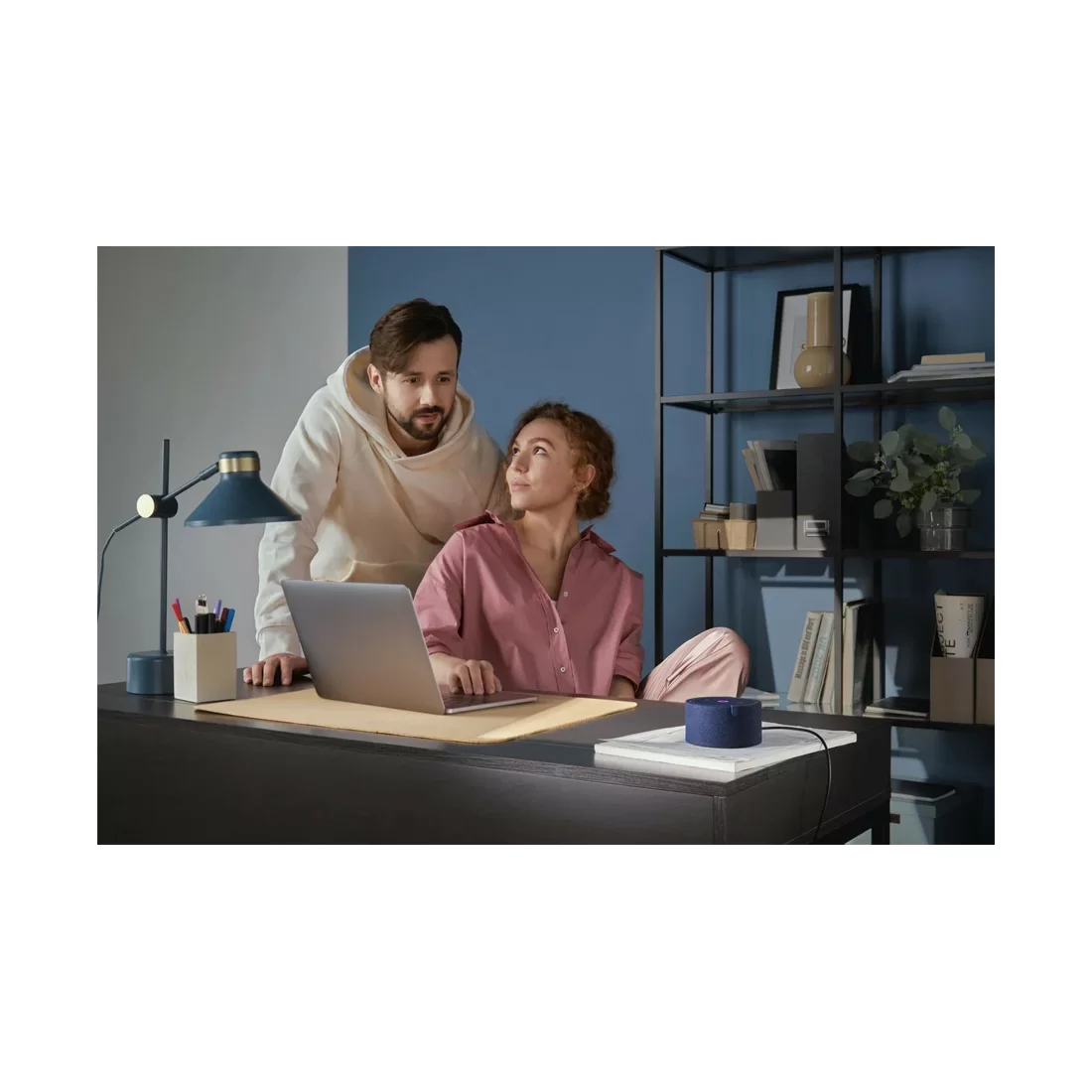 Умная колонка Яндекс Станция Мини без часов Синий сапфир – купить недорого с доставкой по Алматы и Казахстану фото 2