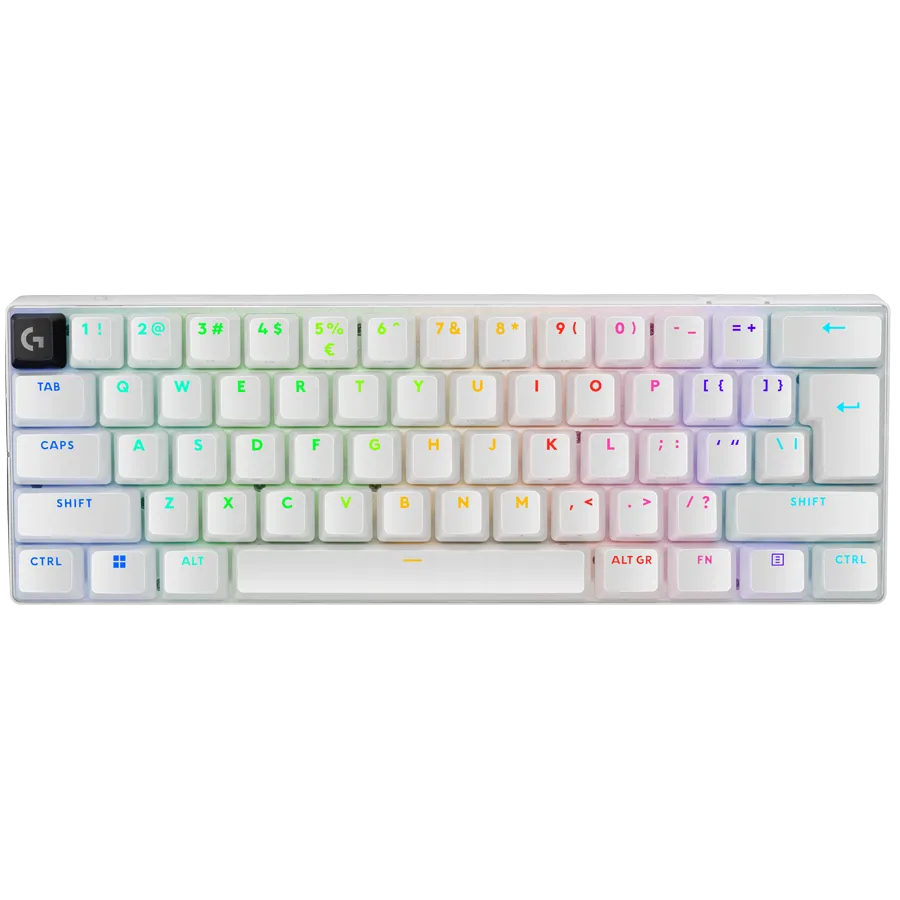 LOGITECH G PRO X 60 LIGHTSPEED Wireless Gaming Keyboard (Tactile) - WHITE - US INT'L - 2.4GHZ/BT - EMEA28-935 - TACTILE SWITCH – купить недорого с доставкой по Алматы и Казахстану
