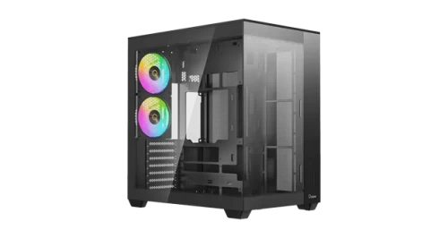 Корпус Ocypus Delta C74 BK ARGB, Midi Tower, черный, без БП