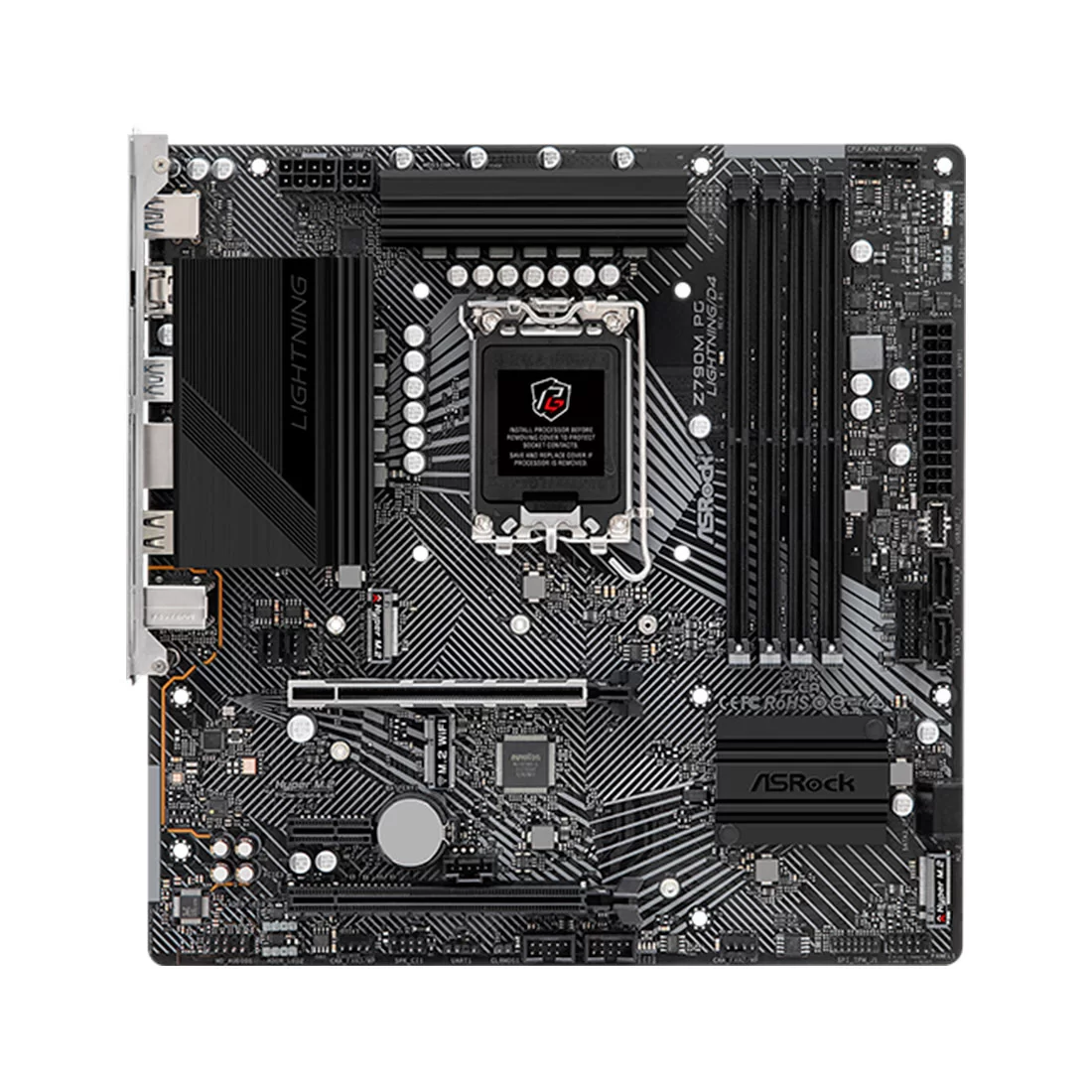 Материнская плата ASRock Z790M PG Lightning/D4, LGA1700 – купить недорого с доставкой по Алматы и Казахстану