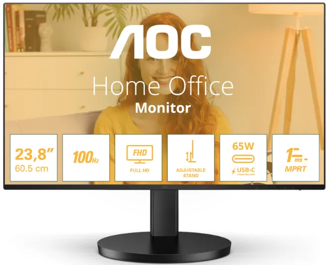 Монитор AOC 27B3CF2/01 27" FHD IPS 100Hz (27B3CF2) – купить недорого с доставкой по Алматы и Казахстану