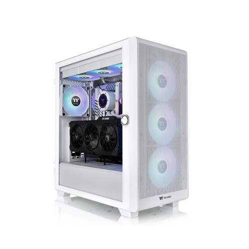 Корпус Thermaltake S250 TG, белый, без БП