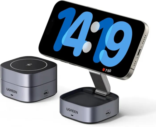 Наушники TWS Ugreen зарядка W526 35278 2-in-1/7,5W Magnetic Charger for IPhone + AirPods — купить в Казахстане | neom.kz